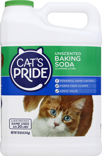 Cat's Pride Clumping Litter, Baking Soda, Lightweight, Unscented