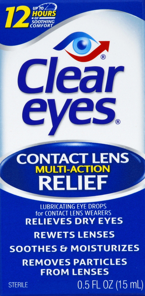 Clear Eyes Contact Lens Relief, Multi-Action