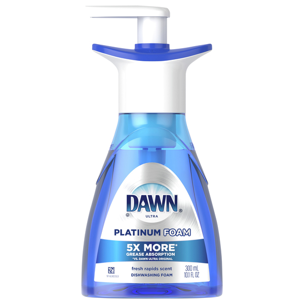 Dawn Ultra Dishwashing Foam, Platinum, Fresh Rapids Scent