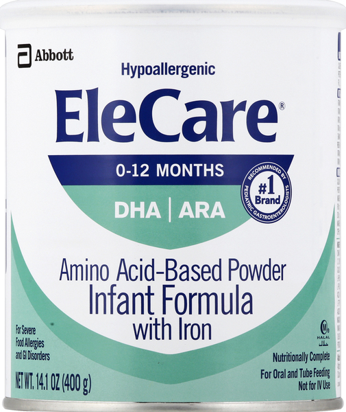 EleCare Infant Formula, with Iron, Amino Acid-Based Powder