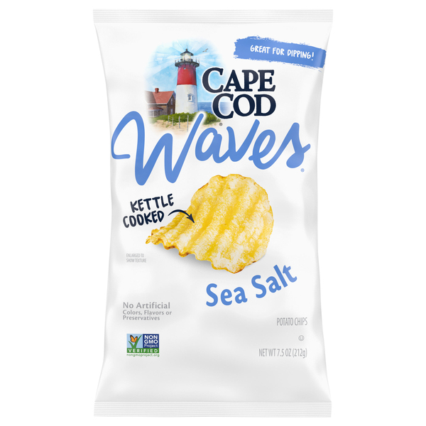 Cape Cod Potato Chips, Sea Salt, Kettle Cooked