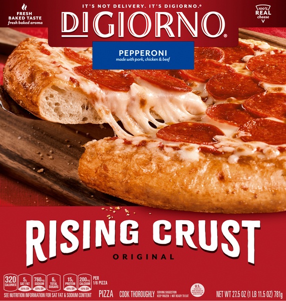 DiGiorno Pizza, Rising Crust, Original, Ultimate Pepperoni