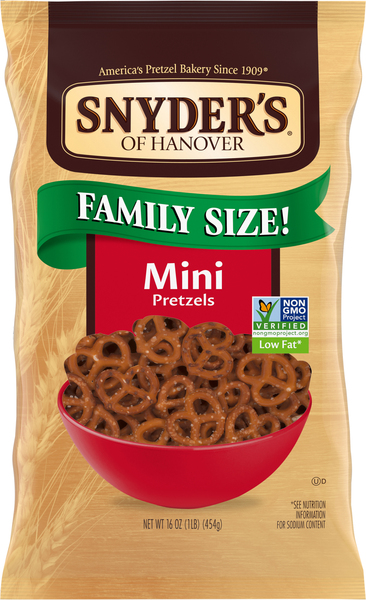 Snyder's Of Hanover Family Size! Mini Pretzels