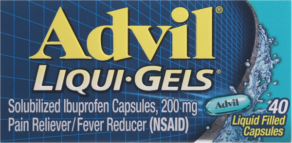 Advil Ibuprofen, 200 mg, Liquid Filled Capsules