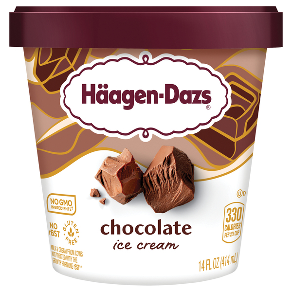 Haagen-Dazs Haagen-Dazs Chocolate Ice Cream, 14 Oz.