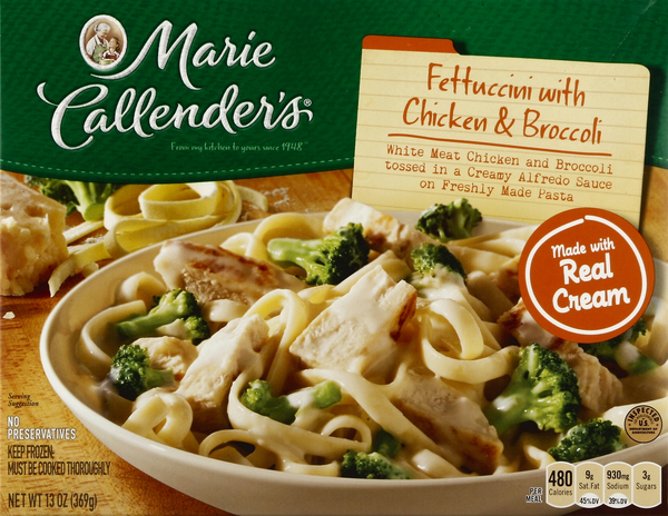 Marie Callender's Fettuccini, with Chicken & Broccoli