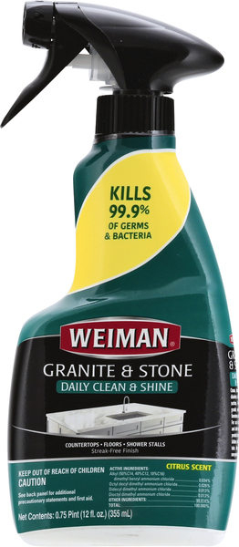 Weiman Daily Clean & Shine, Granite & Stone, Citrus Scent