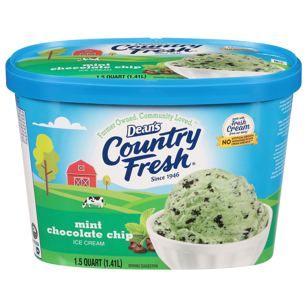 Dean's Country Fresh Ice Cream, Mint Chocolate Chip