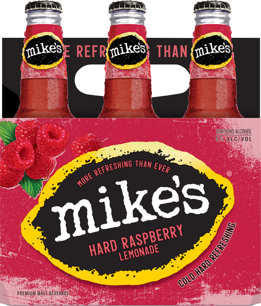 Mike's Beer, Malt Beverage, Premium, Hard Black Raspberry Lemonade