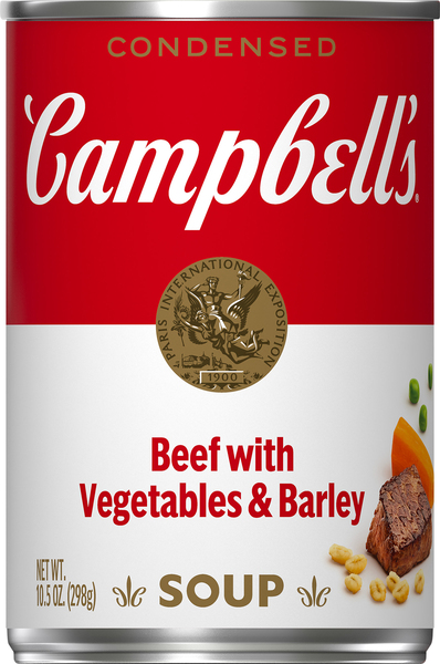 CAMPBELLS Condensed Soup, with Vegetables & Barley, Beef