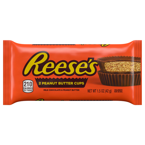 Reese's Peanut Butter Cups, Milk Chocolate & Peanut Butter