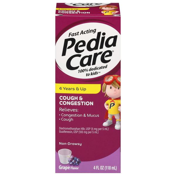 PediaCare Cough & Congestion, Grape Flavor