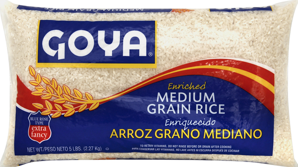 Goya Rice, Enriched, Medium Grain