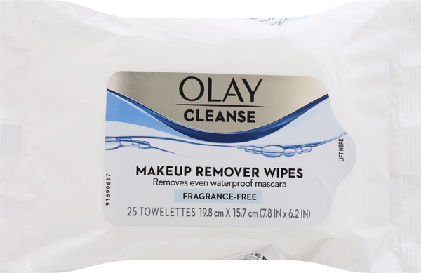 Olay Makeup Remover Wipes, Fragrance-Free