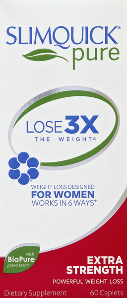 Slimquick Weight Loss, for Women, Extra Strength, Caplets