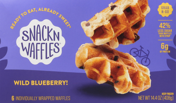 Snack'n Waffles Waffles, Wild Blueberry