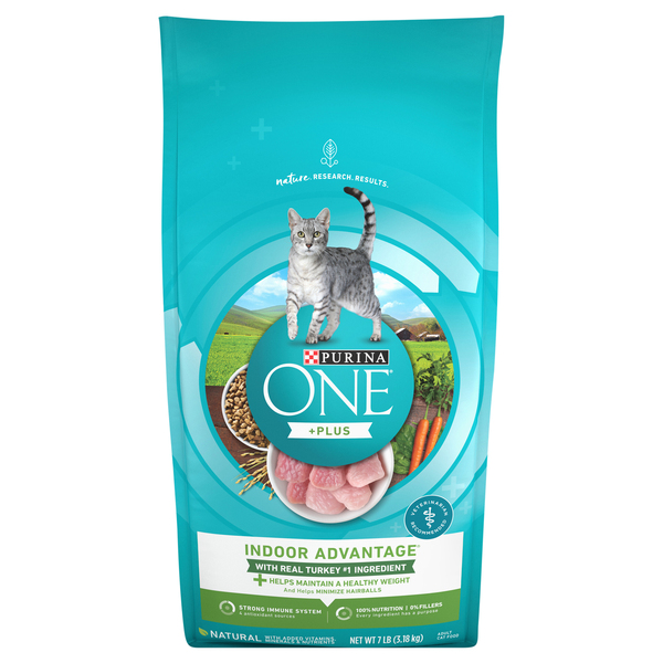 Purina One Cat Food, Indoor Advantage, Adult, With Real Turkey