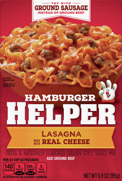 Hamburger Helper Pasta & Sauce Mix, Lasagna