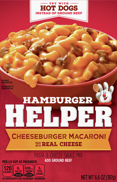 Hamburger Helper Pasta & Cheesy Sauce Mix, Cheeseburger Macaroni