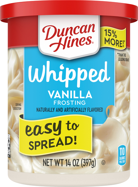 Duncan Hines Frosting, Vanilla, Whipped