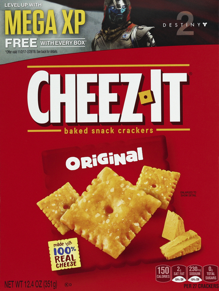 Cheez-It Baked Snack Crackers, Original