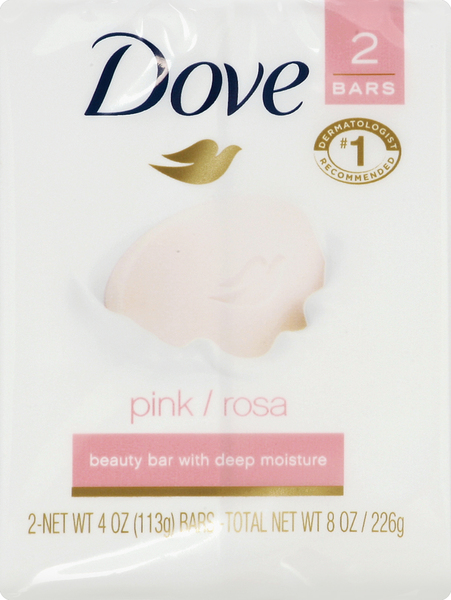 Dove Beauty Bar, with Deep Moisture, Pink