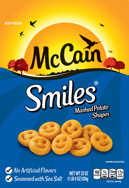 McCain Mashed Potato Shapes, Smiles