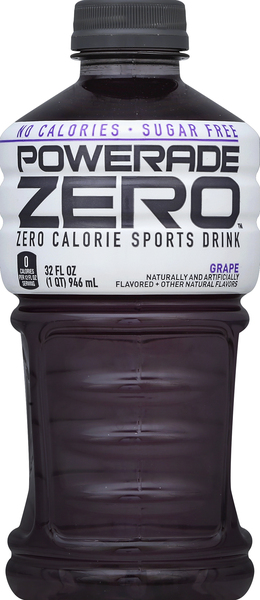 Powerade Sports Drink, Zero Calorie, Grape