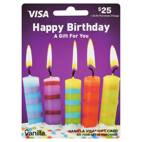 Visa Vanilla Happy Birthday Gift Card