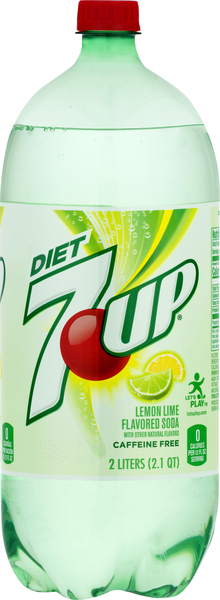 7 UP Soda, Diet, Lemon Lime Flavored
