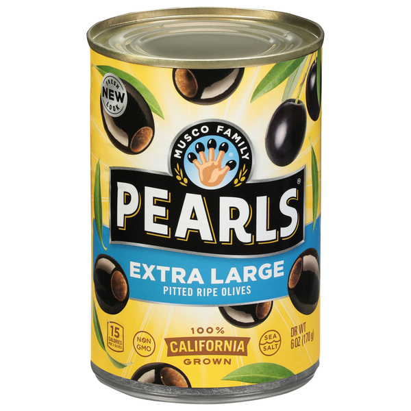 Pearls Olives, Pitted California Ripe, Extra Olives