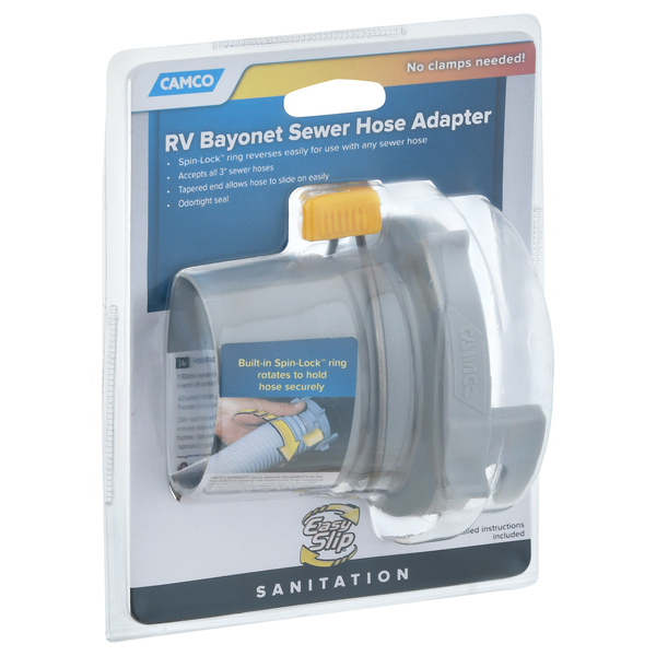 Camco Sewer Hose Adapter, RV Bayonet, Sanitation