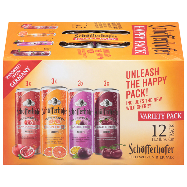 Schofferhofer Beer, Hefeweizen, Variety Pack, 12 Pack