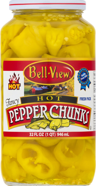 Bell View Pepper Chunks, Hot, Fresh Pack