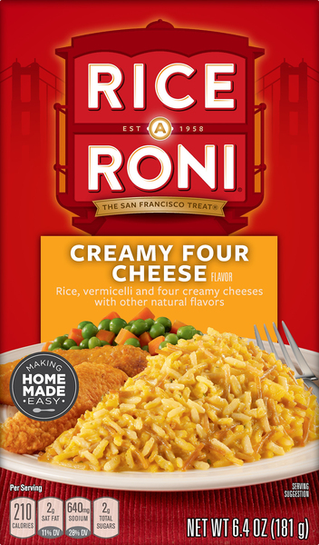 Rice A Roni Food Mix, Creamy Four Cheese Flavor