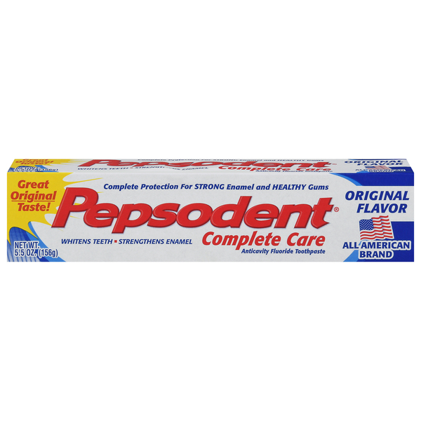 Pepsodent Toothpaste, Anticavity Fluoride, Original Flavor