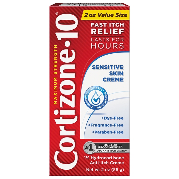 Cortizone-10 Anti-Itch Creme, Sensitive Skin Creme, Maximum Strength, Value Size