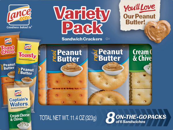 Lance Sandwich Crackers, Variety Pack, Value Pack