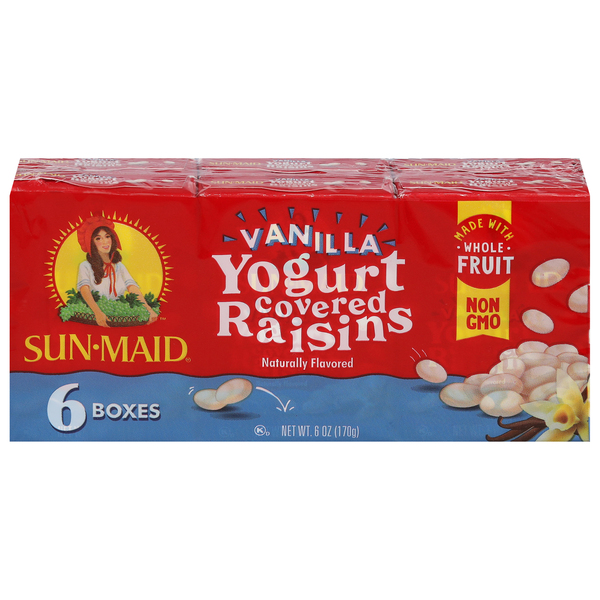 Sun-Maid Raisins, Yogurt Covered, Vanilla