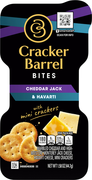 Cracker Barrel Bites, Cheddar Jack & Havarti