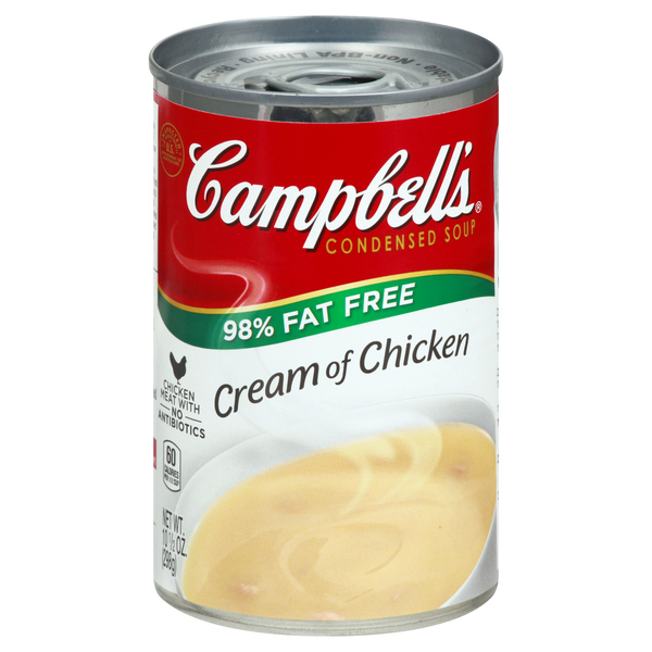 Campbell's Condensed Soup, 98% Fat Free, Cream of Chicken