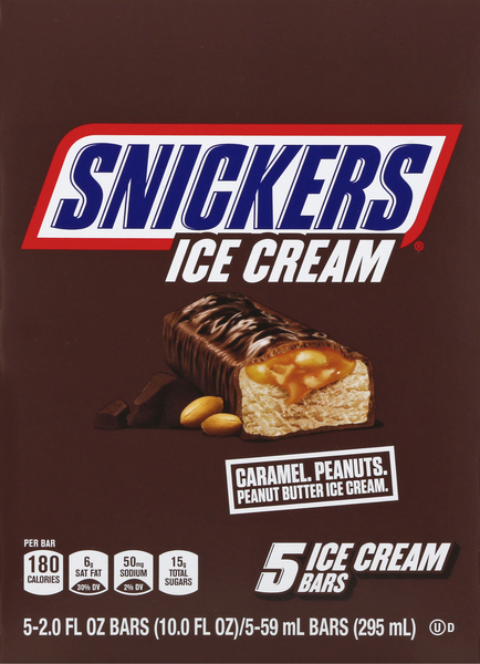 Snickers Ice Cream Bars, Peanut Butter Caramel