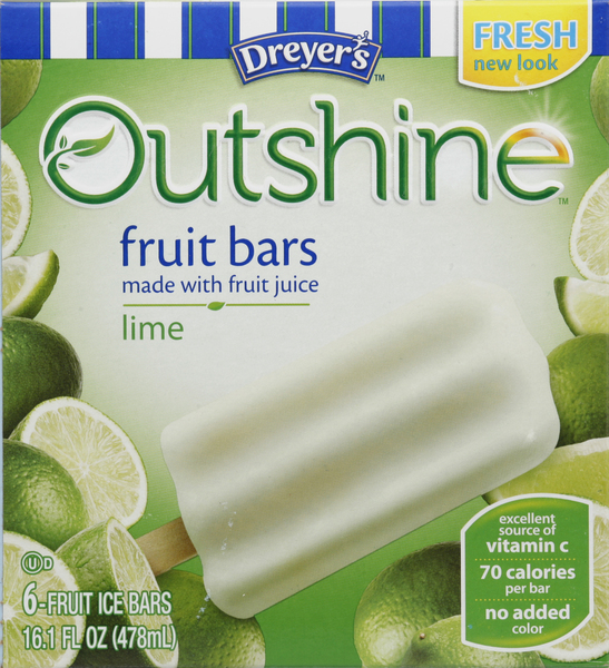 Dreyer's Fruit Bars, Lime