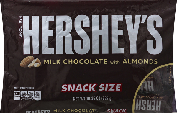 Hershey's Milk Chocolate, with Almonds, Snack Size