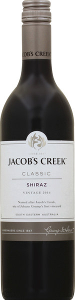 Jacob's Creek Shiraz, South Eastern Australia, Vintage 2016