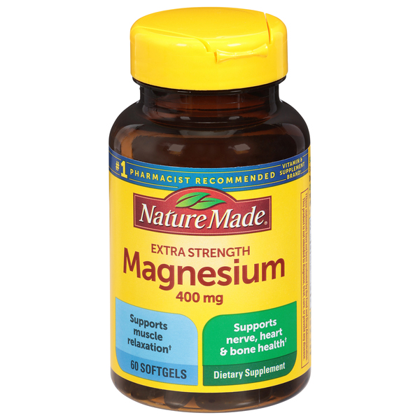 Nature Made Magnesium, Extra Strength, 400 mg, Softgels