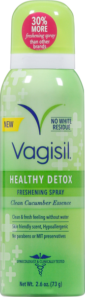 Vagisil Freshening Spray, Clean Cucumber Essence, Healthy Detox