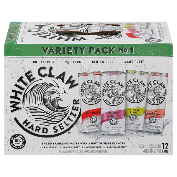 White Claw Hard Seltzer Hard Seltzer, Variety Pack