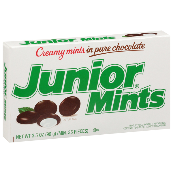 Junior Mints Creamy Mints, in Pure Chocolate