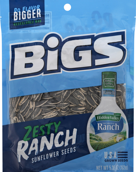 BiGS Sunflower Seeds, Zesty Ranch Flavor